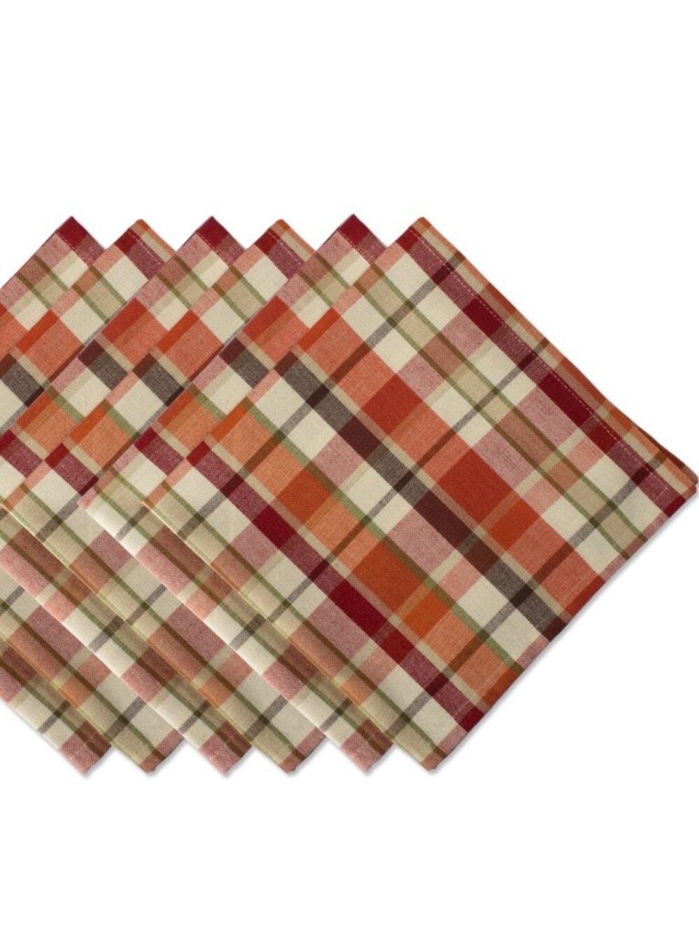 DII Plaid 20x20 Napkin Set of 6